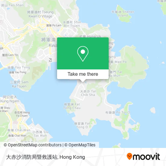 大赤沙消防局暨救護站地圖