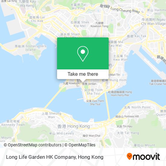 Long Life Garden HK Company map