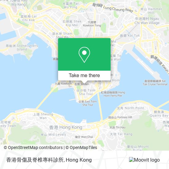 香港骨傷及脊椎專科診所 map