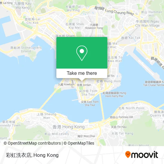 彩虹洗衣店 map