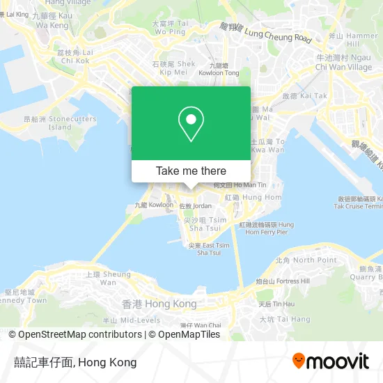 囍記車仔面 map