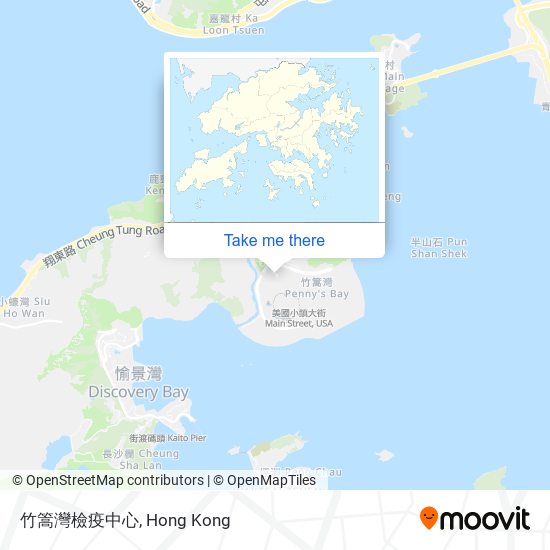 竹篙灣檢疫中心 map