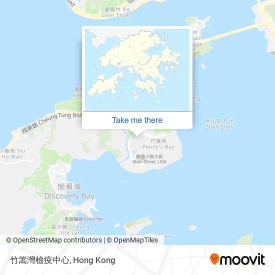 竹篙灣檢疫中心 map