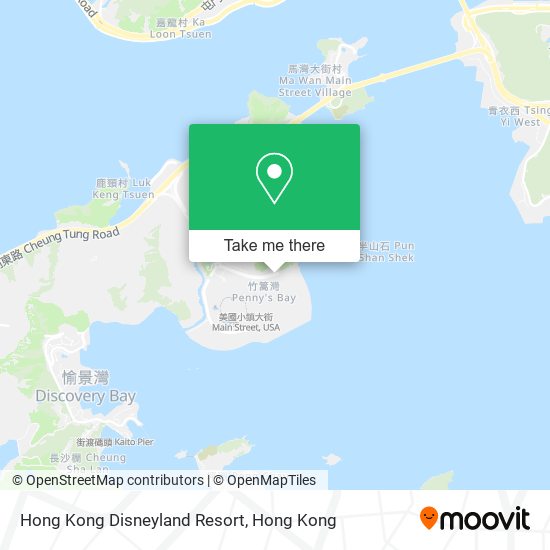 Hong Kong Disneyland Resort map
