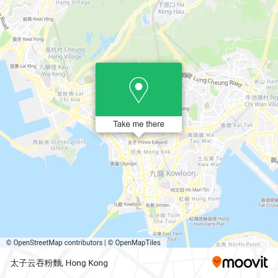 太子云吞粉麵 map