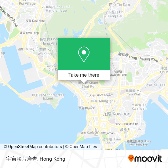 宇宙膠片廣告地圖