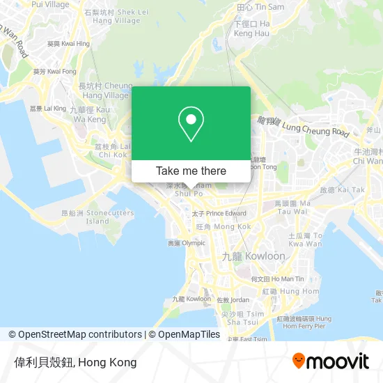 偉利貝殼鈕 map