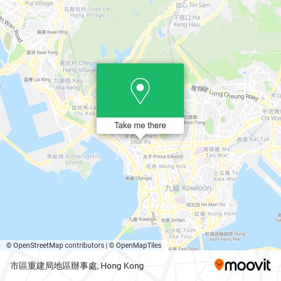 市區重建局地區辦事處 map