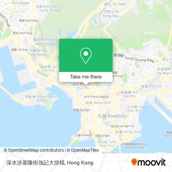 深水涉基隆街強記大排檔地圖