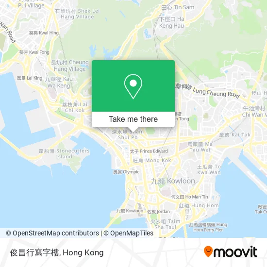 俊昌行寫字樓地圖