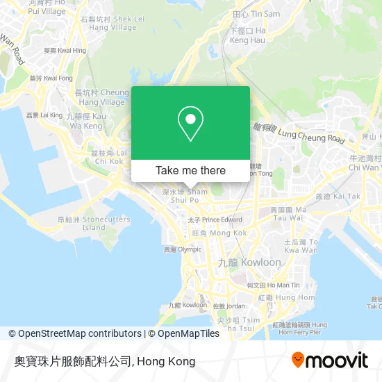 奧寶珠片服飾配料公司地圖