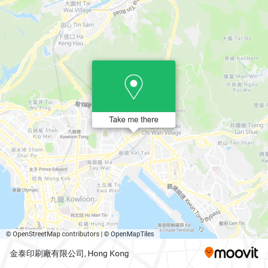 金泰印刷廠有限公司地圖