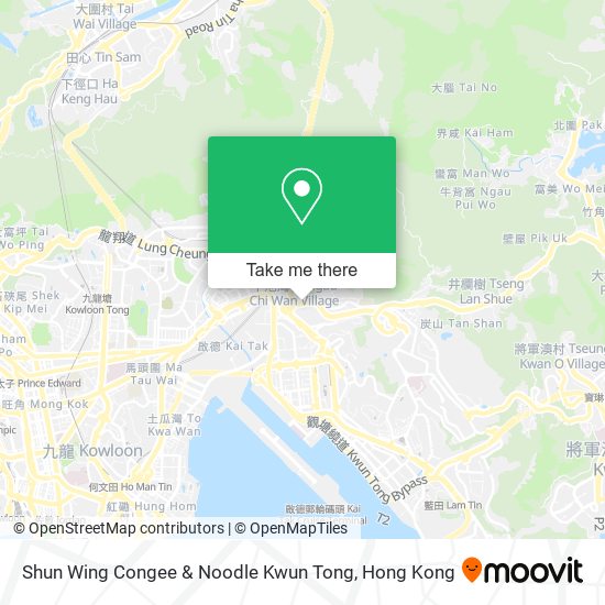 Shun Wing Congee & Noodle Kwun Tong map