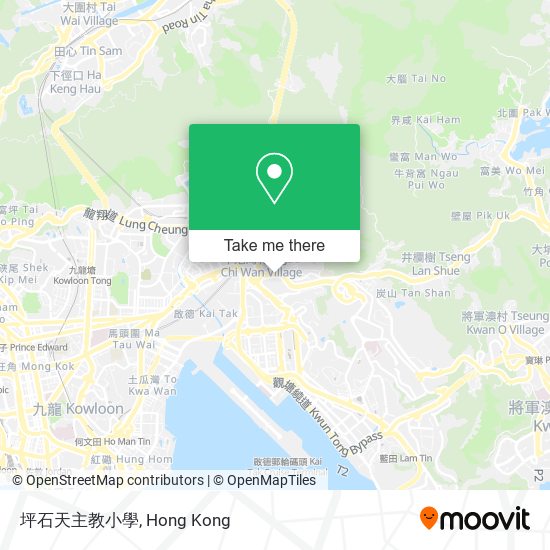 坪石天主教小學地圖
