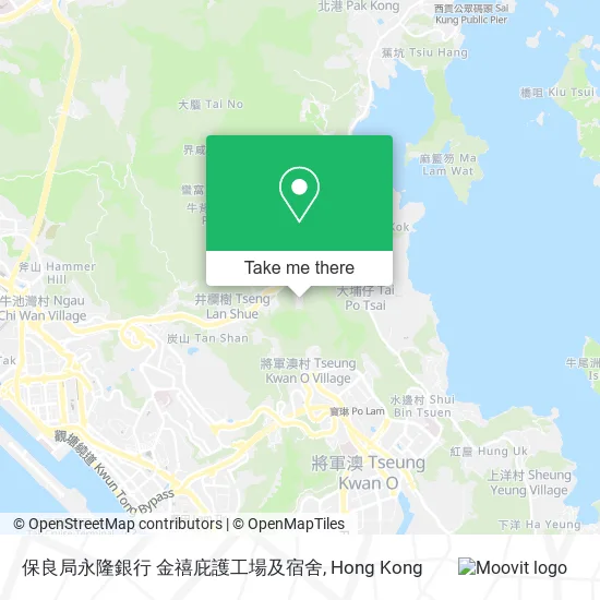 保良局永隆銀行 金禧庇護工場及宿舍地圖