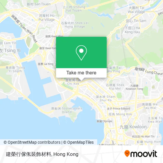 建榮行傢俬裝飾材料 map