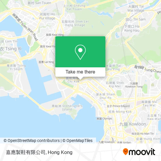 嘉應製鞋有限公司地圖