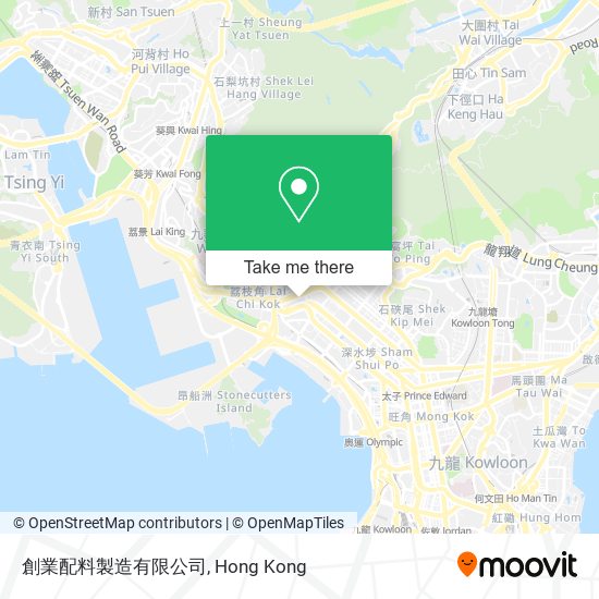 創業配料製造有限公司 map