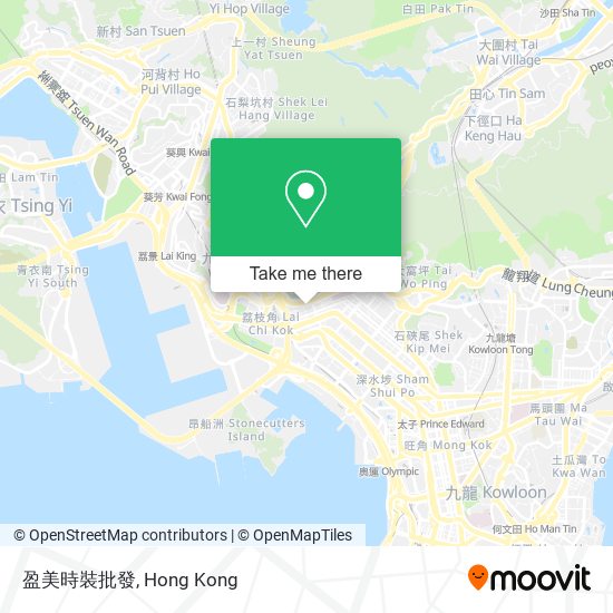 盈美時裝批發 map
