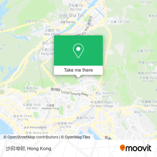 沙田坳邨 map