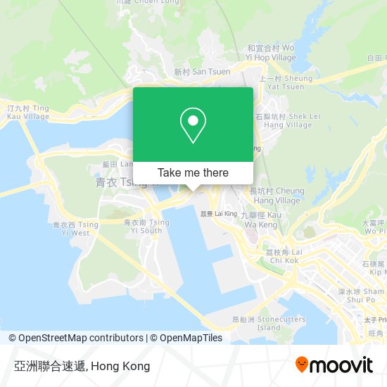 亞洲聯合速遞 map