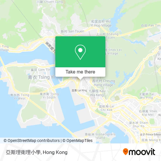亞斯理衛理小學地圖