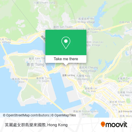 英屬處女群島樂來國際地圖