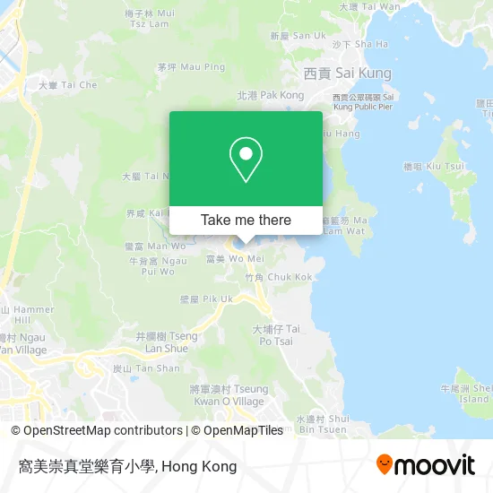 窩美崇真堂樂育小學地圖