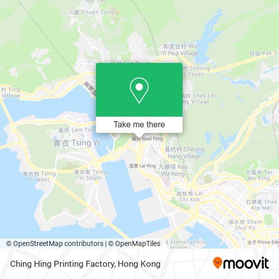 Ching Hing Printing Factory map
