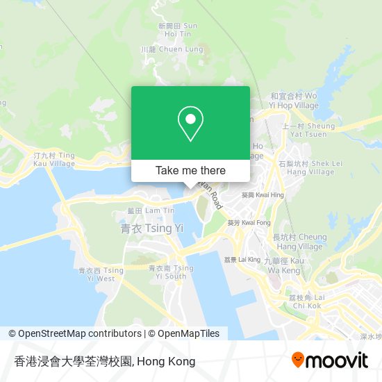 香港浸會大學荃灣校園 map