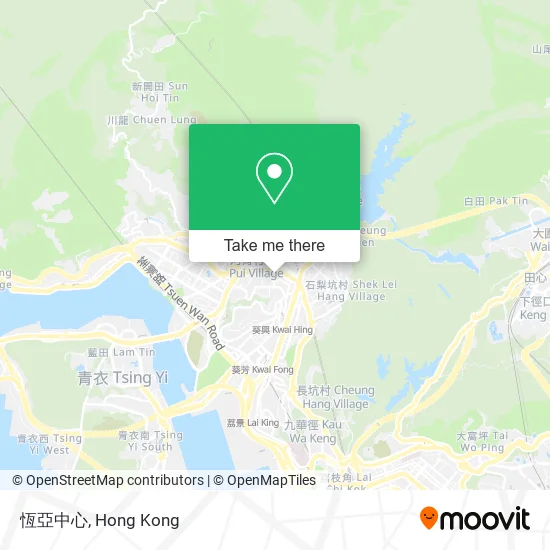 恆亞中心地圖