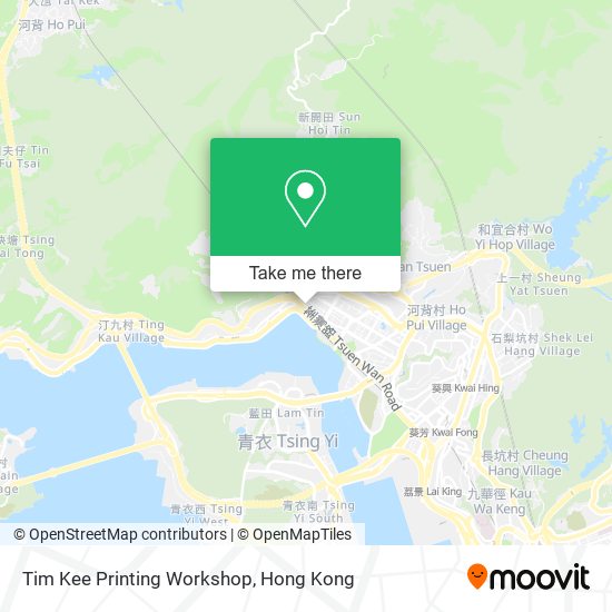Tim Kee Printing Workshop map