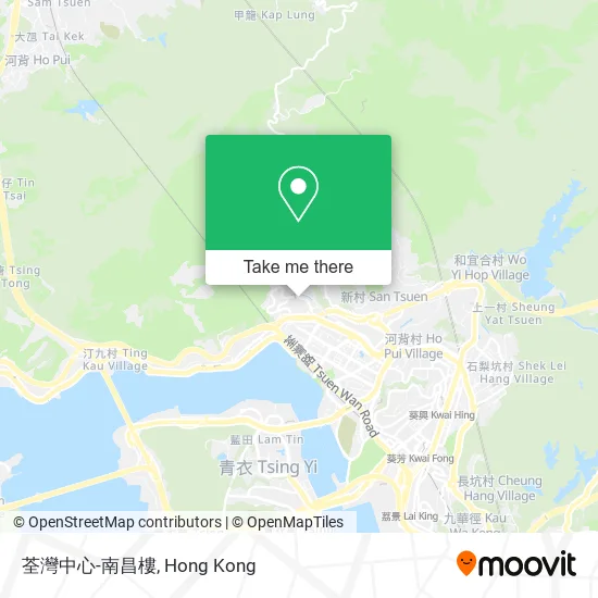 荃灣中心-南昌樓地圖