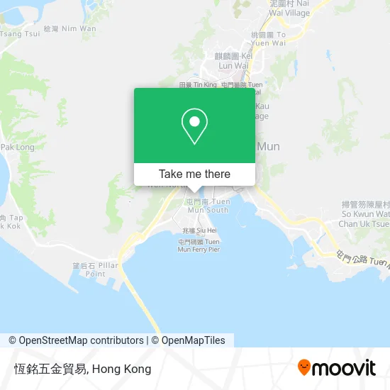 恆銘五金貿易 map