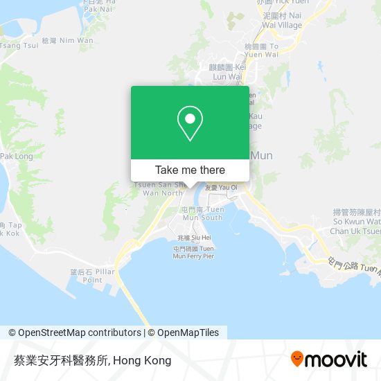 蔡業安牙科醫務所地圖