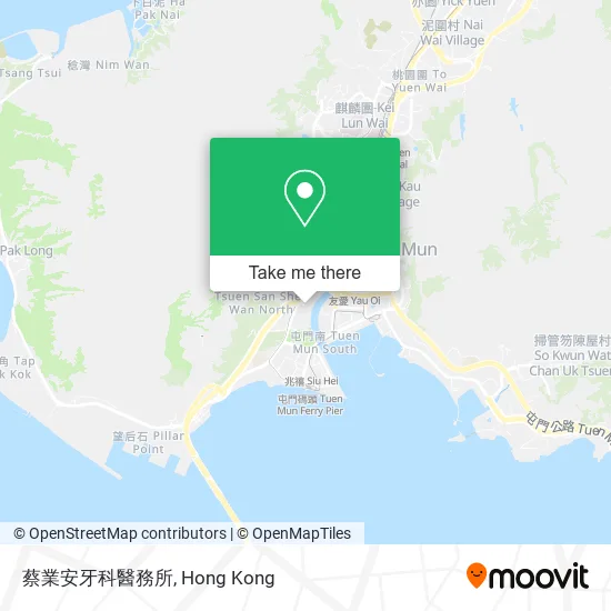 蔡業安牙科醫務所地圖