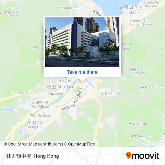 林大輝中學 map