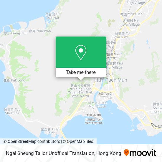 Ngai Sheung Tailor Unoffical Translation map