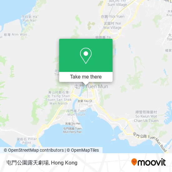 屯門公園露天劇場地圖
