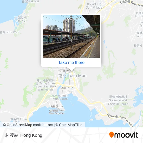 杯渡站 map