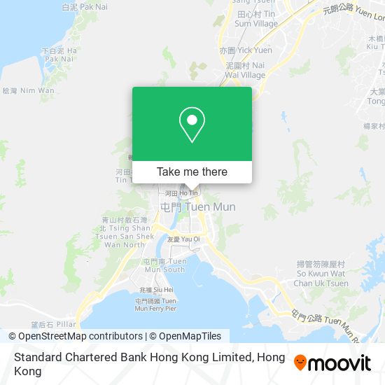 Standard Chartered Bank Hong Kong Limited map