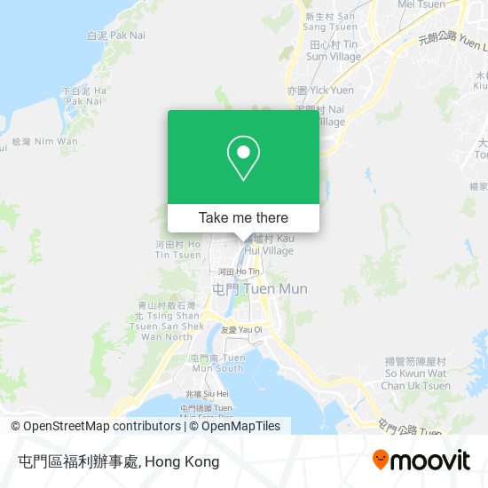 屯門區福利辦事處 map