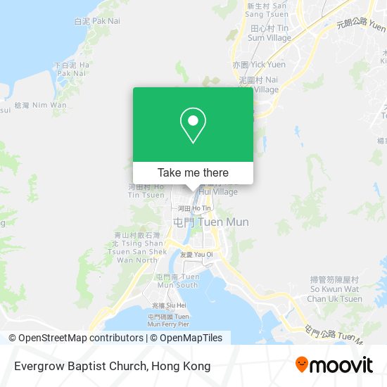 Evergrow Baptist Church map