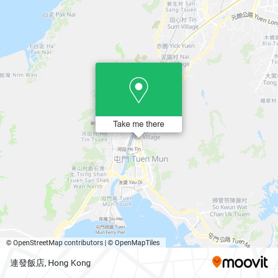 連發飯店 map