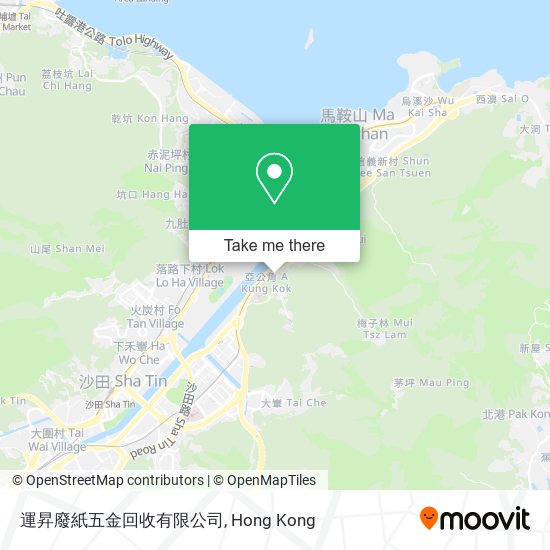 運昇廢紙五金回收有限公司地圖