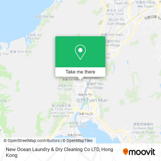 New Ocean Laundry & Dry Cleaning Co LTD map