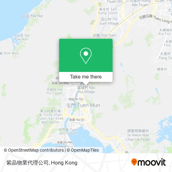 紫晶物業代理公司 map