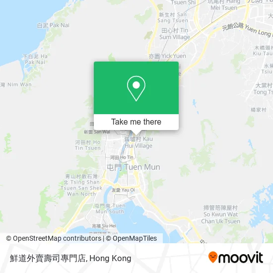 鮮道外賣壽司專門店地圖