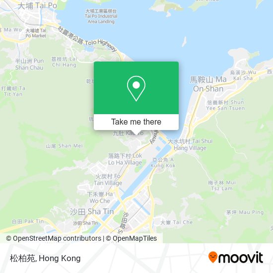 松柏苑 map