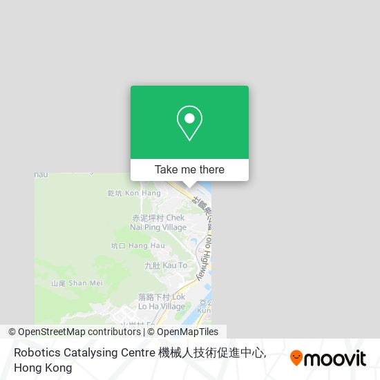 Robotics Catalysing Centre 機械人技術促進中心地圖